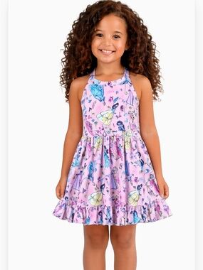 New Girls Boutique Athletic Dress Princess Print Sundress Disney Parks Dress